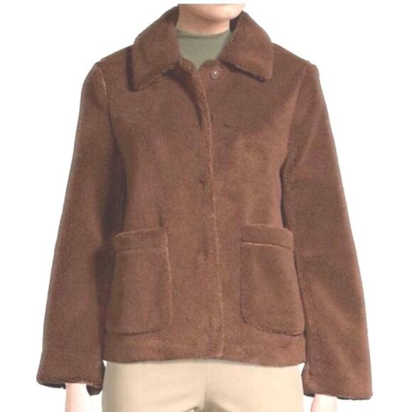 Rebecca Minkoff Jackets & Blazers - Rebecca Minkoff Harley Teddy Jacket Faux Shearling Brown Size Medium
